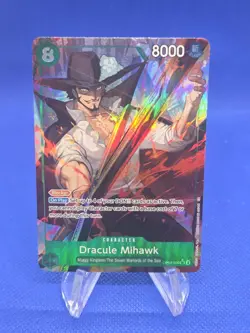 One Piece Legacy of the Master Dracule Mihawk OP12-030 Alternate Alt Art NM - Image 1