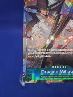 One Piece Legacy of the Master Dracule Mihawk OP12-030 Alternate Alt Art NM - Image 5