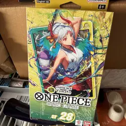 One Piece Green Yellow Starter Deck 28 Yamato ST-28 OP-11 Booster Included New - Image 1