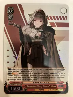 "Resplendent Cherry Blossom" Sakura NIK/S117-E061S SR Super Rare Weiss Schwarz - Image 1