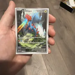 Pokemon TCG Druddigon 151/086 Sv: White Flare Holo Card Rare Illustration NM - Image 1