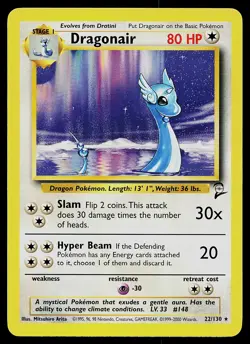 Pokemon Card - Dragonair Base Set 2 22/130 Rare - Image 1