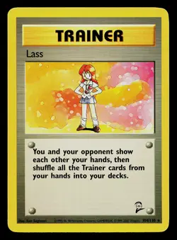 Pokemon Card - Lass Base Set 2 104/130 Rare - Image 1
