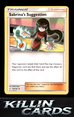 Sabrina's Suggestion 154/181 Uncommon SM - Team Up Pokemon Card NM - Image 1