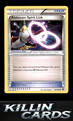 Alakazam Spirit Link 90/124 Pokemon Uncommon XY - Fates Collide Card LP - Image 1