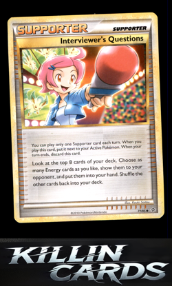 Interviewer's Questions 77/95 Pokemon Uncommon Unleashed Card LP - Image 1