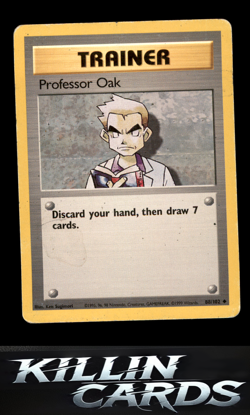Professor Oak 088/102 Pokemon Uncommon Base Set Card DM - Image 1