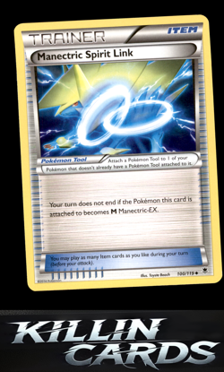 Manectric Spirit Link 100/119 Pokemon Uncommon XY - Phantom Forces Card LP - Image 1
