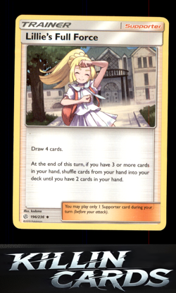 Lillie's Full Force 196/236 Pokemon Uncommon SM - Cosmic Eclipse Card NM - Image 1