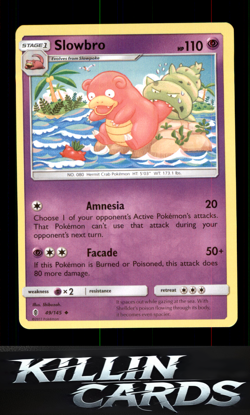 Slowbro 49/145 Pokemon Uncommon SM - Guardians Rising Card NM - Image 1