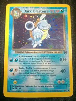 Pokemon Dark Blastoise Holo Rare TCG Card 3/82 Near Mint Condition - Image 1