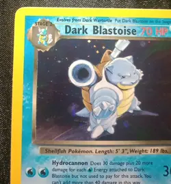 Pokemon Dark Blastoise Holo Rare TCG Card 3/82 Near Mint Condition - Image 3