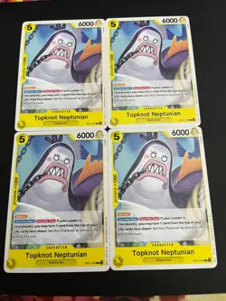 One Piece TCG OP11 OP11-107 Topknot Neptunian X4 Play Set Trading Card - Image 2