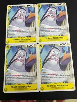 One Piece TCG OP11 OP11-107 Topknot Neptunian X4 Play Set Trading Card - Image 4