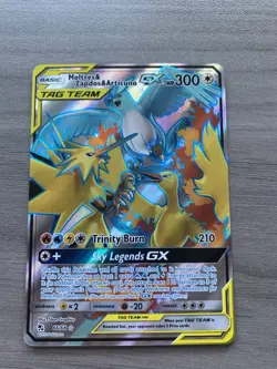 Pokemon Card TCG Moltres & Zapdos & Articuno Hidden Fates 66/68 Full Art - Image 2