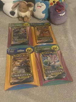 Pokemon (3-Card) Sun And Moon Unbroken Bonds Dollar General Pack Factory Sealed - Image 1