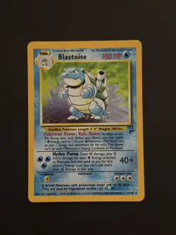 Pokemon Blastoise Base Set 2 Holo Rare Card 2 /130 - Image 1