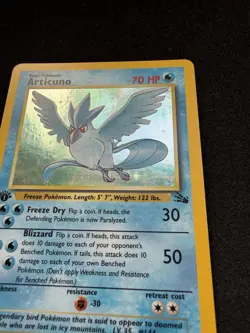 Pokemon Articuno 1st Edition 2/62 Fossil Holo Rare Card NM - Image 4