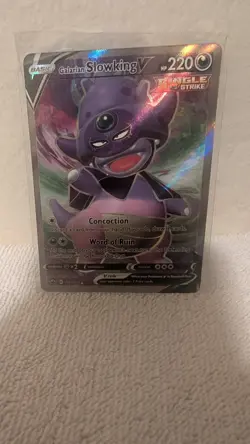 Pokemon Galarian Slowking v TCG Sword & Shield Chilling Reign Holo Card 179/198 - Image 3