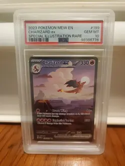 2023 Pokemon Mew En Charizard ex 199/165 PSA 10 - Image 1