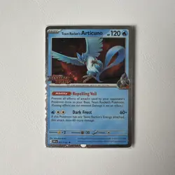 Team Rocket's Articuno 051/182 Pokemon Destined Rivals Stamped Promo (Best Buy) - Image 1