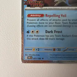 Team Rocket's Articuno 051/182 Pokemon Destined Rivals Stamped Promo (Best Buy) - Image 5