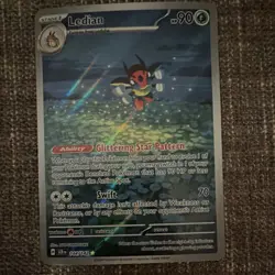 Pokemon Ledian 144/142 Holo Rare Scarlet & Violet Stage 1 90 HP TCG Card - Image 1