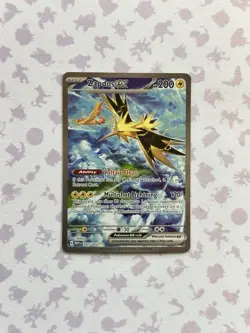 Pokemon TCG Zapdos ex 202/165 Sv: Scarlet & Violet 151 SAR, NM - Image 1