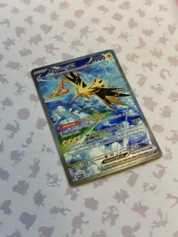 Pokemon TCG Zapdos ex 202/165 Sv: Scarlet & Violet 151 SAR, NM - Image 2