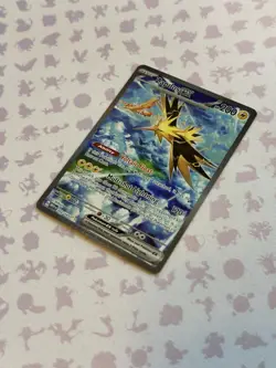 Pokemon TCG Zapdos ex 202/165 Sv: Scarlet & Violet 151 SAR, NM - Image 3