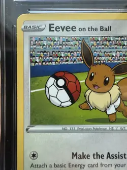 Pokemon Eevee on the Ball 002/005 Promo Futsal UK Exclusive CGC 10 Pristine - Image 3
