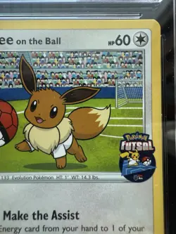 Pokemon Eevee on the Ball 002/005 Promo Futsal UK Exclusive CGC 10 Pristine - Image 4