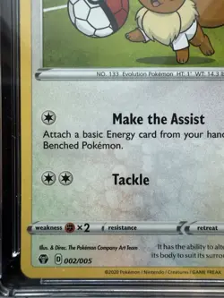Pokemon Eevee on the Ball 002/005 Promo Futsal UK Exclusive CGC 10 Pristine - Image 5