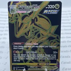 Pokemon Rayquaza VMAX Secret Rare Full Art Rapid Strike Holo TG29/TG30 - Image 1