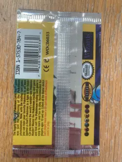 Pokemon TCG 1999 WOTC Blastoise Base Set Art English Opened EMPTY Booster Pack - Image 2