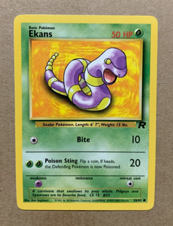 Ekans 56/82 Team Rocket - Common Pokemon Card - NM/Mint - Image 1