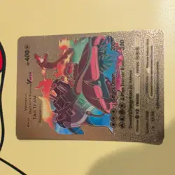 POKEMON Gold Charizard Blastoise Venusaur Vmax Tag Team Card HP 400 Starter - Image 1
