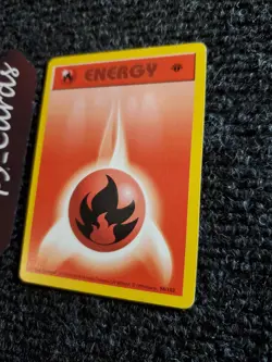 Pokemon Fire Energy 98/102 1st Edition Base Set Shadowless Card Near Mint - Image 2