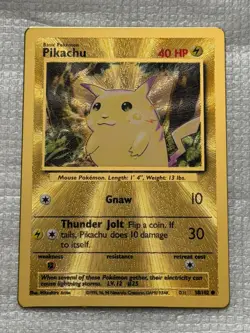 Pokemon Celebrations Pikachu Ultra Premium Collection UPC Gold Metal Card 58/102 - Image 3