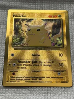 Pokemon Celebrations Pikachu Ultra Premium Collection UPC Gold Metal Card 58/102 - Image 4