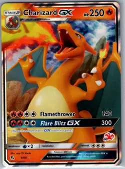Charizard GX - 9/68 (#60 Charizard Stamped) Battle Academy - Pokemon Card - NM - Image 1