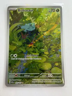 Bulbasaur Holo Card 166/165 Scarlet & Violet 151 Series NM-M Condition - Image 1