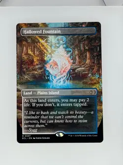 2026 Magic: The Gathering Lorwyn Eclipsed Hallowed Fountain (Borderless) 347 NM - Image 1