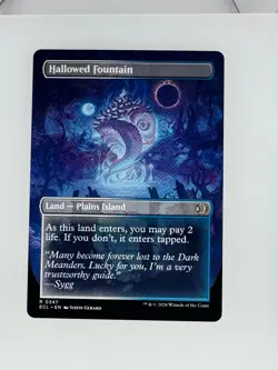 2026 Magic: The Gathering Lorwyn Eclipsed Hallowed Fountain (Borderless) 347 NM - Image 2
