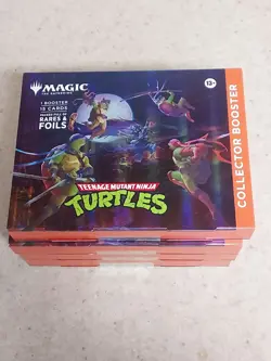 LOT OF 4- MTG TEENAGE MUTANT NINJA TURTLES COLLECTOR BOOSTERS BOOSTER SHIPS ASAP - Image 3