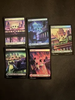 MTG - Teenage Mutant Ninja Turtles - TMNT- full art foil land lot - Image 1