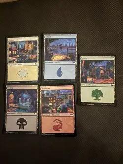 MTG - Teenage Mutant Ninja Turtles - FOIL- Basic land lot - Image 1