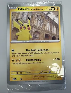 Pokemon TCG Promo Oversized Card - Pikachu at the Museum (Sealed) - UK - Image 1