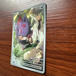 N's Zorua SVP 189 Pokemon Center EXCLUSIVE Scarlet & Violet Promo NM/M - Image 2