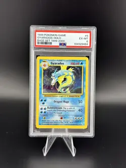 Pokemon Gyarados Base Set "4th Print" 1999-2000 Holo Rare #6 PSA 6 - Image 1